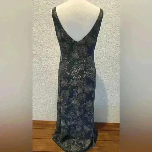 J. Crew silk navy floral dress size 8 - Picture 3 of 9